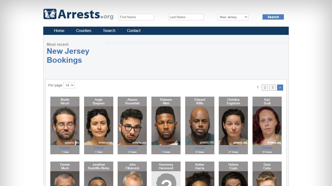 New Jersey Arrests and Inmate Search