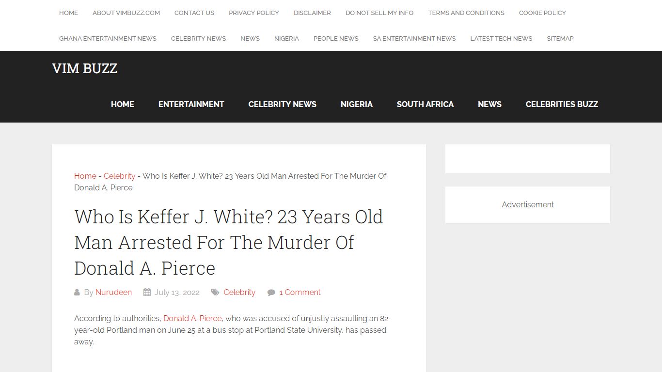 Who Is Keffer J. White? 23 Years Old Man Arrested For The Murder Of ...