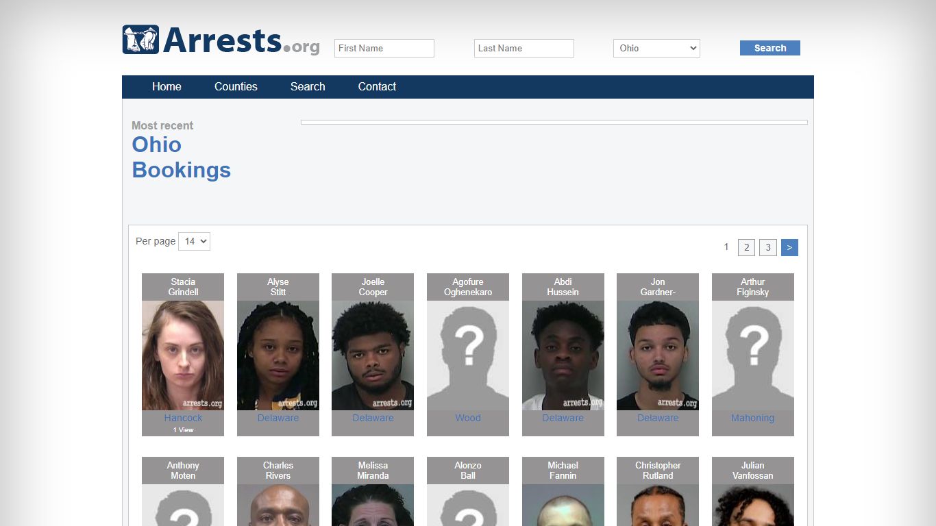 Ohio Arrests and Inmate Search